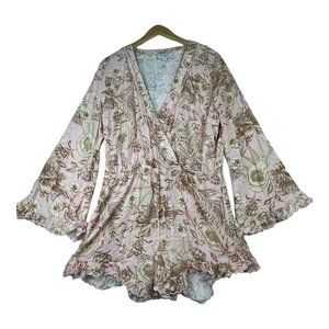 Aguabendita‎ for Target Floral Romper size Large Pink